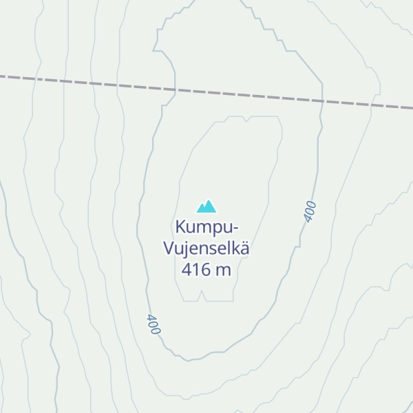 Map of Kumpu-Vujenselkä