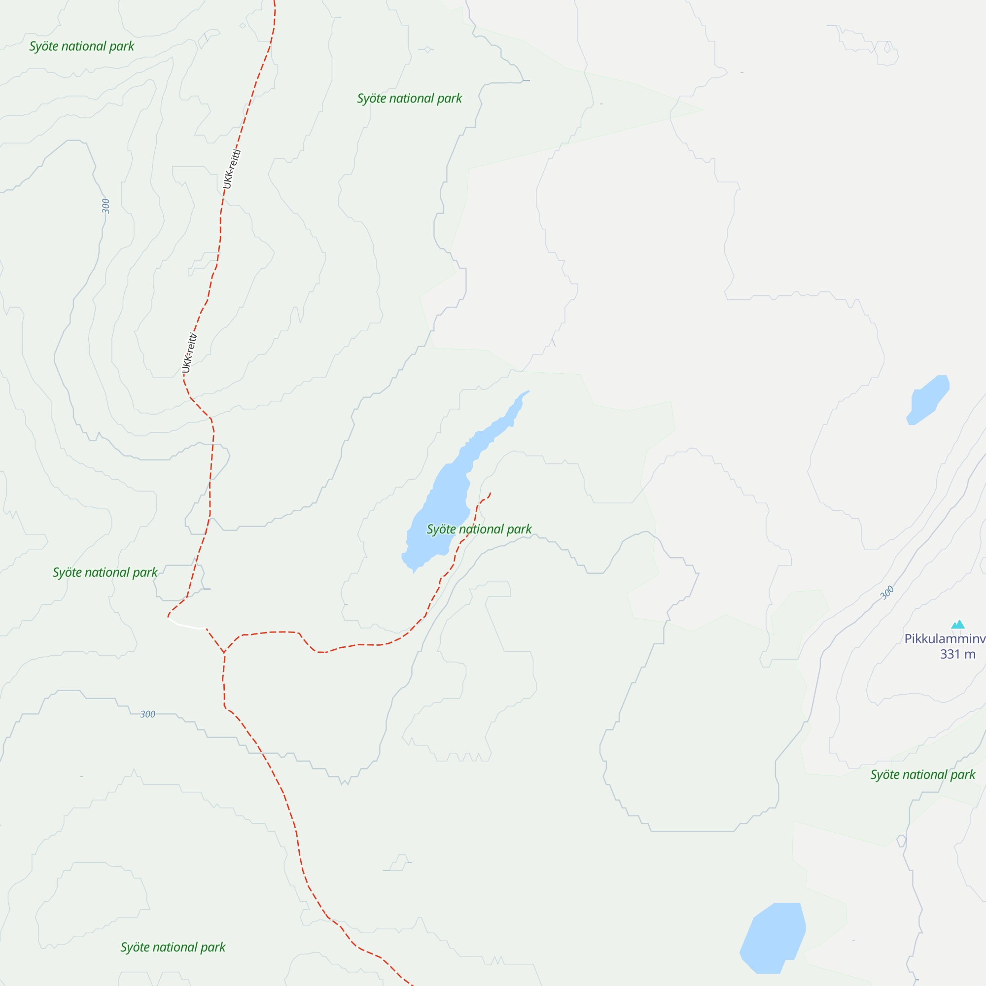 Hoikkalampi autiotupa map