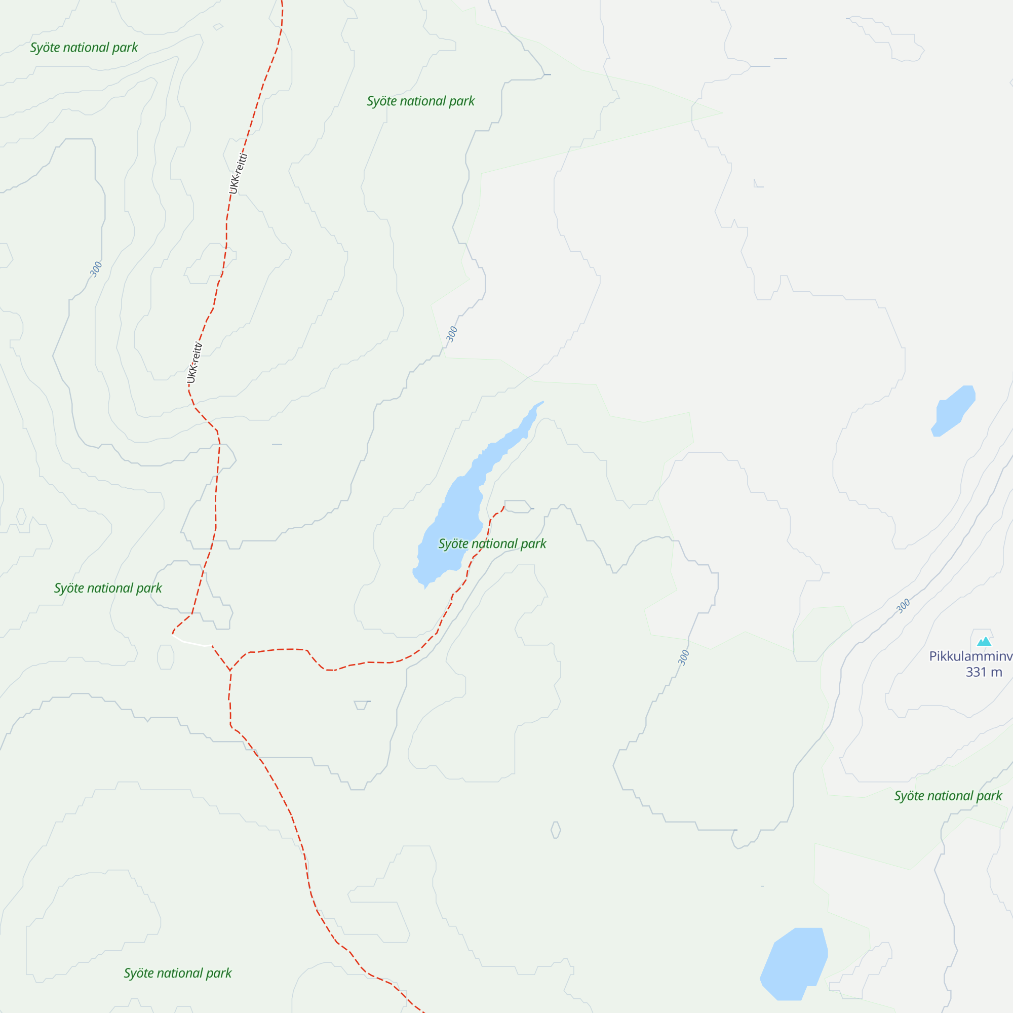 Hoikkalampi autiotupa map