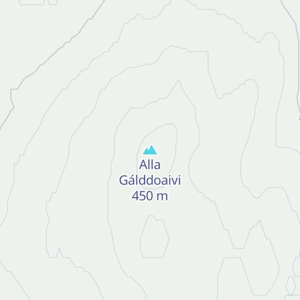 Map of Alla Gálddoaivi