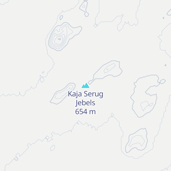 Map of Kaja Serug Jebels