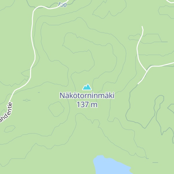 Map of Näkötorninmäki