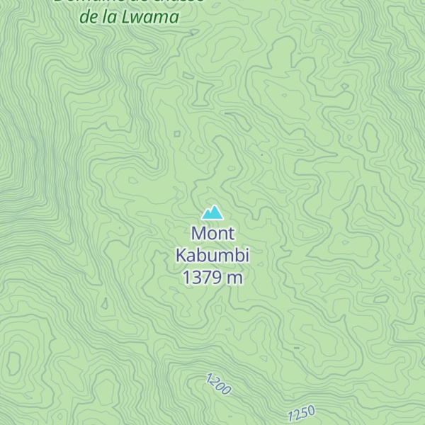 Map of Mont Kabumbi