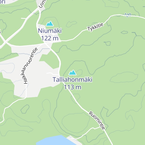 Map of Talliahonmäki