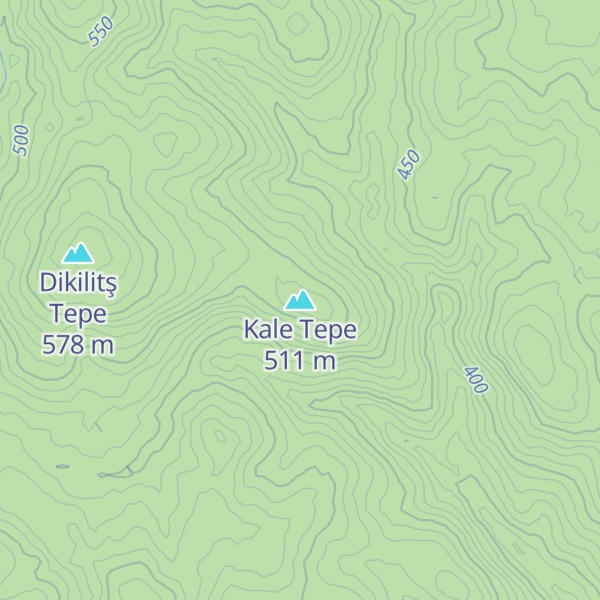 Map of Kale Tepe