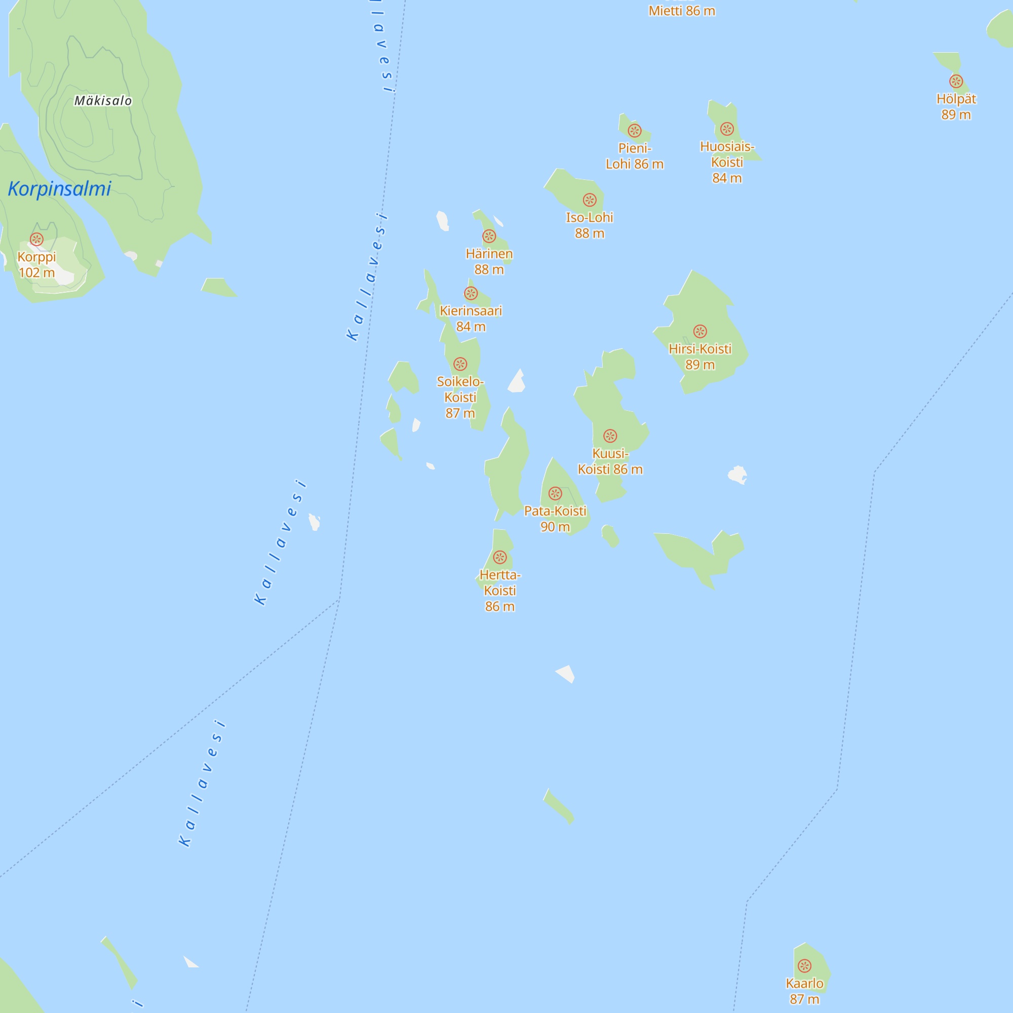 Hauto-Koistin autiotupa map
