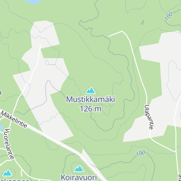 Map of Mustikkamäki