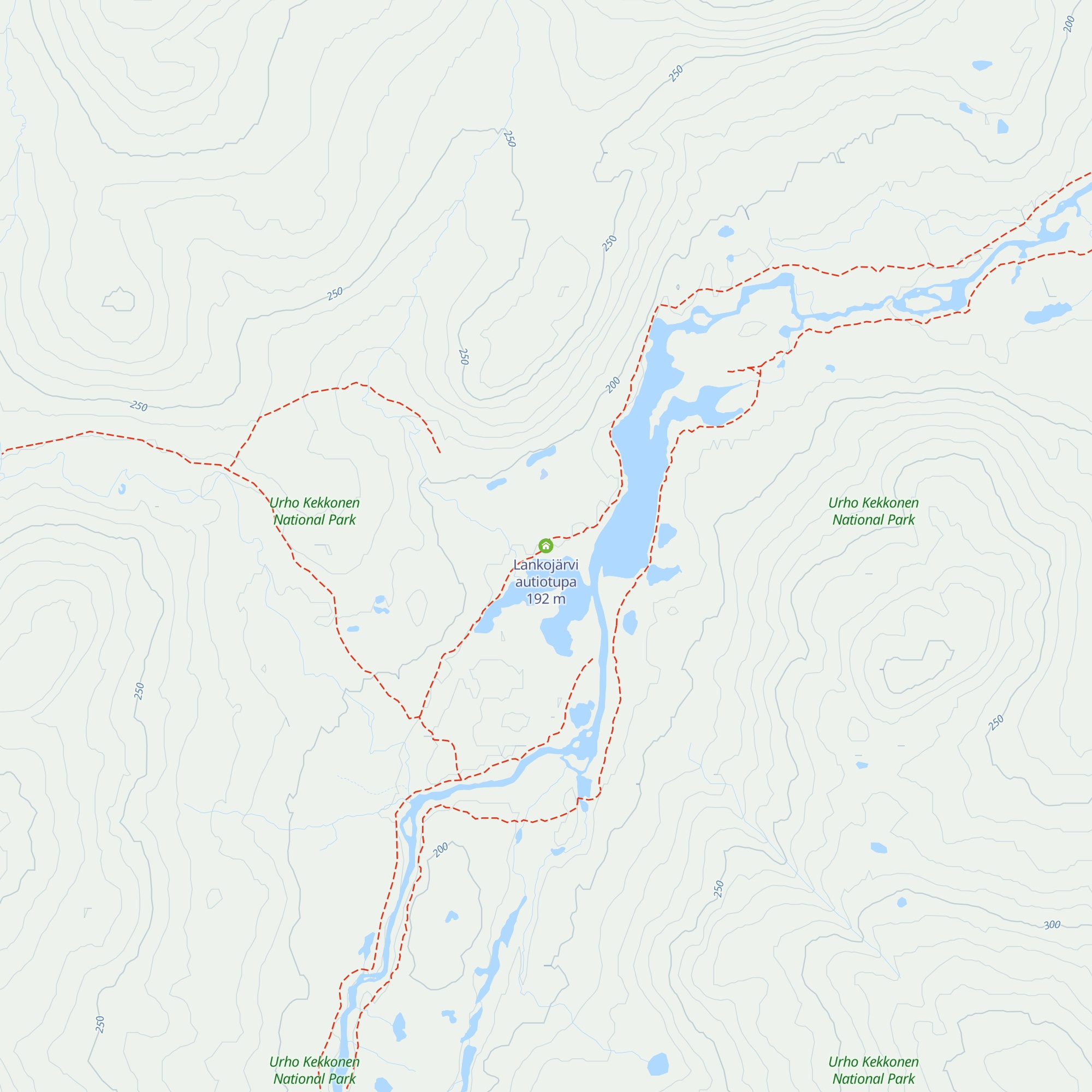 Lankojärvi autiotupa map