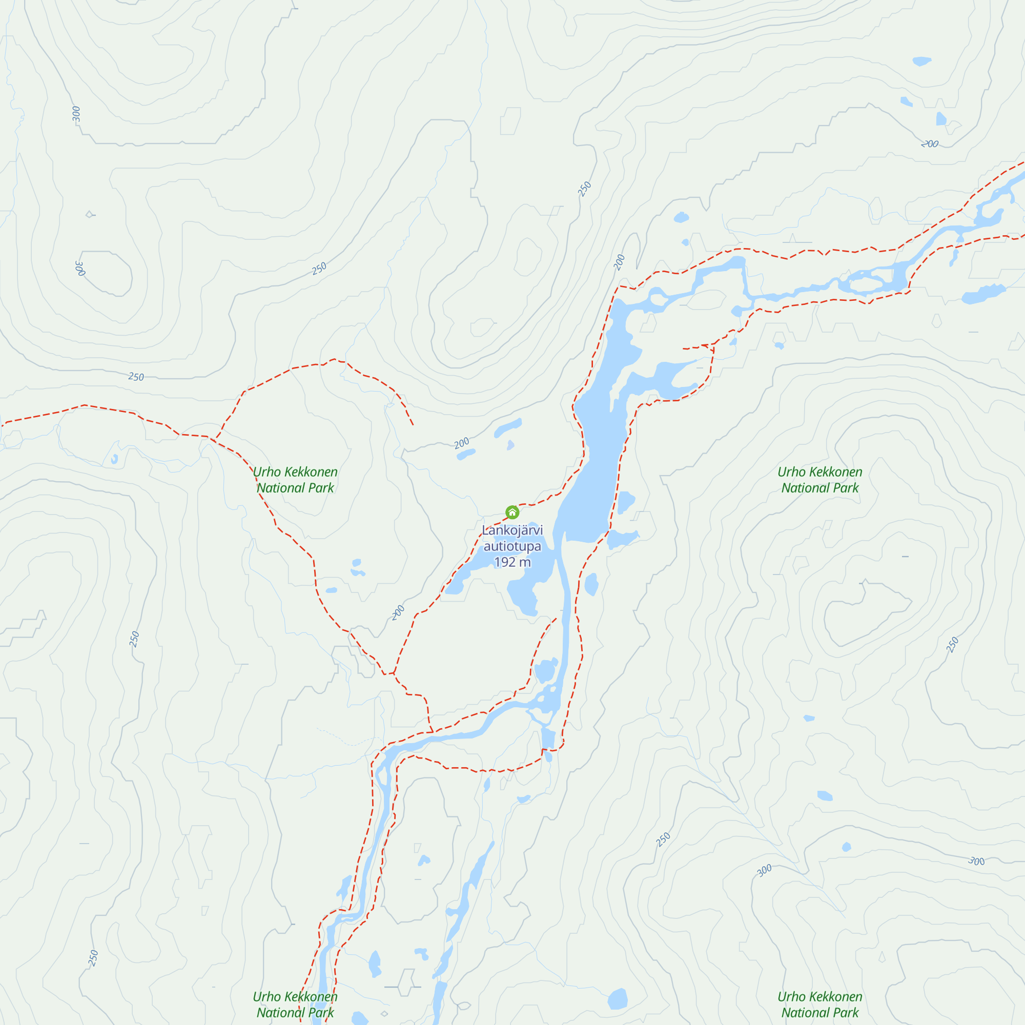 Lankojärvi autiotupa map