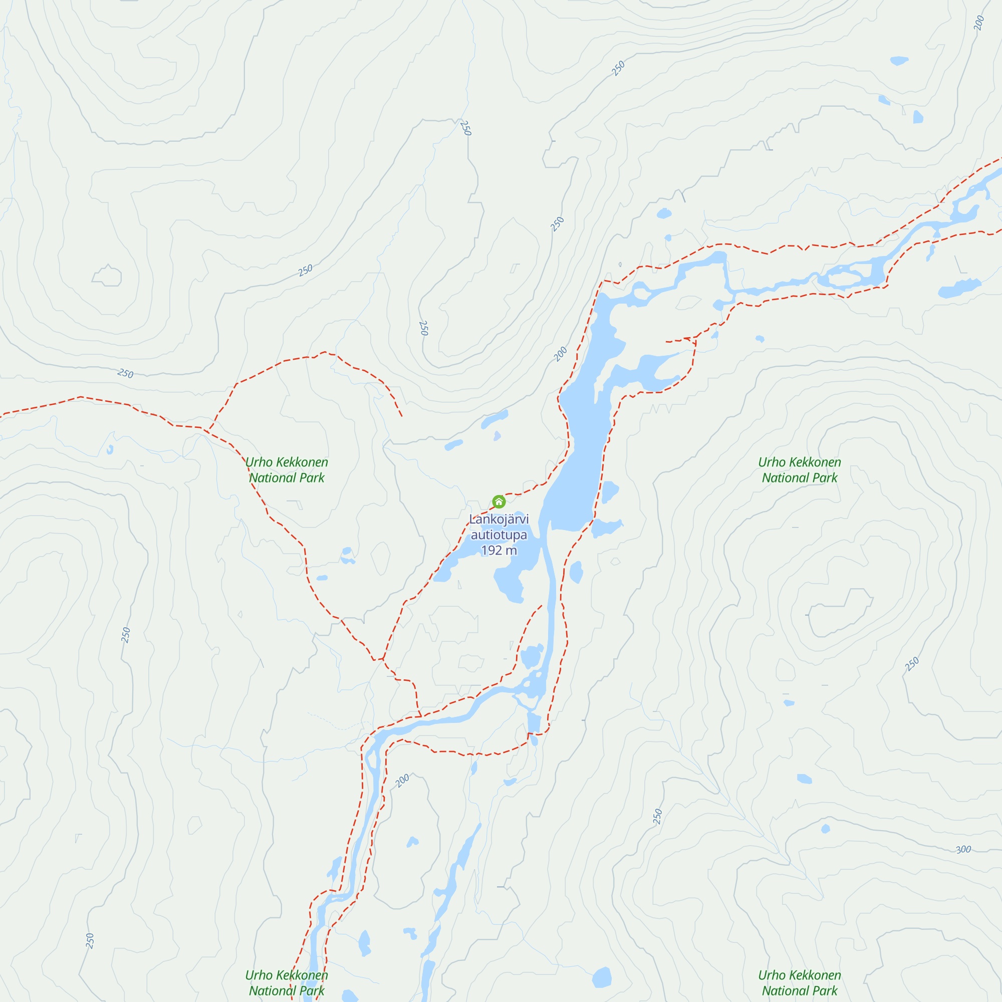 Lankojärvi varaustupa map