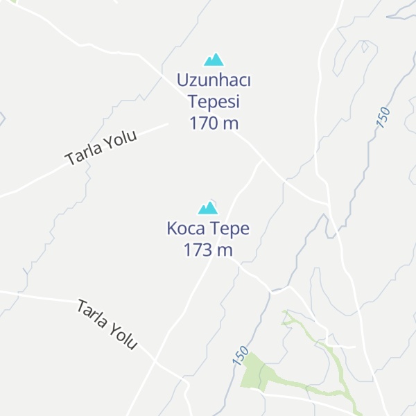 Map of Koca Tepe