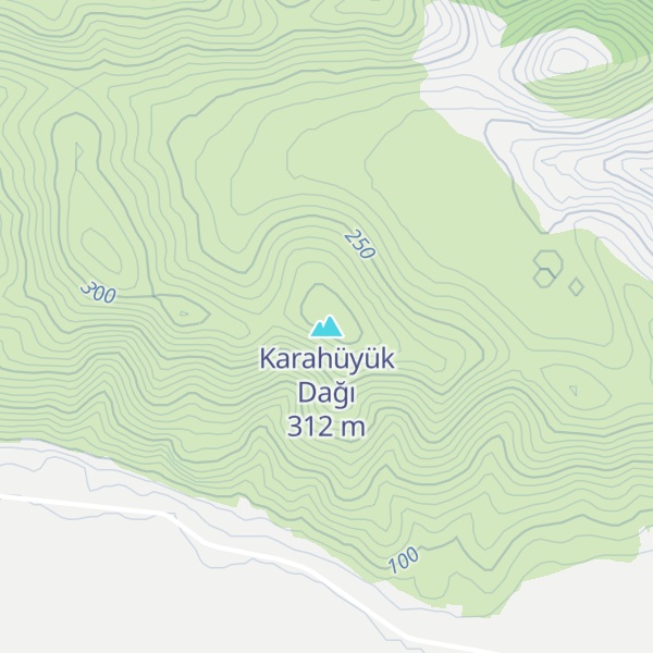 Map of Karahüyük Dağı