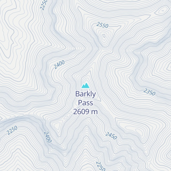 Map of Barkly Pass