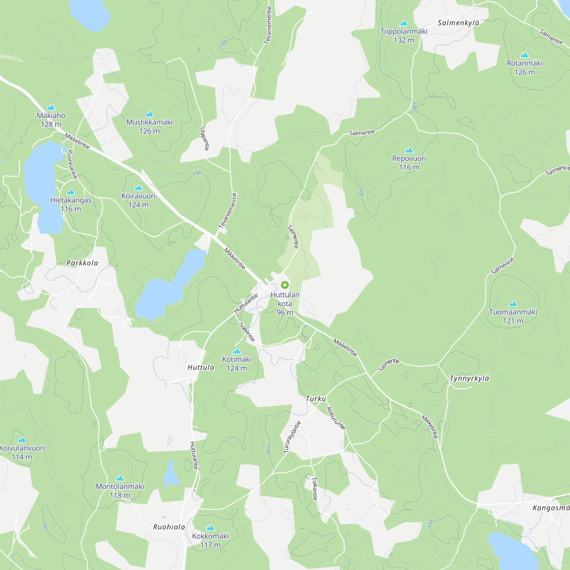 Huttulan kota map