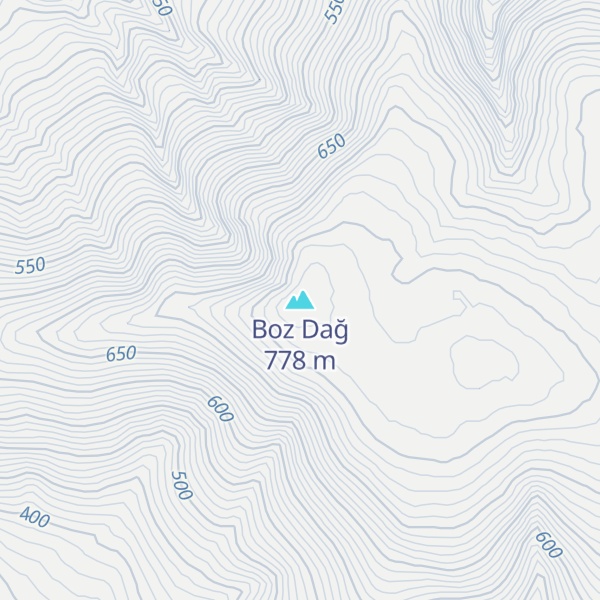 Map of Boz Dağ