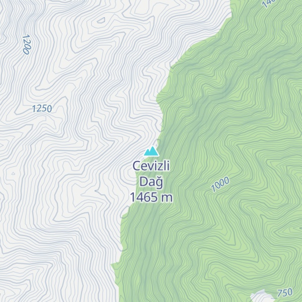 Map of Cevizli Dağ