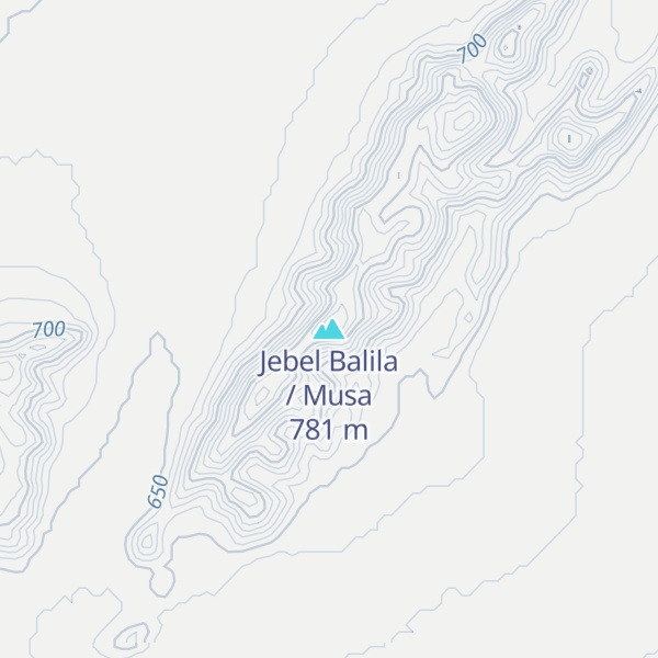 Map of Jebel Balila / Musa
