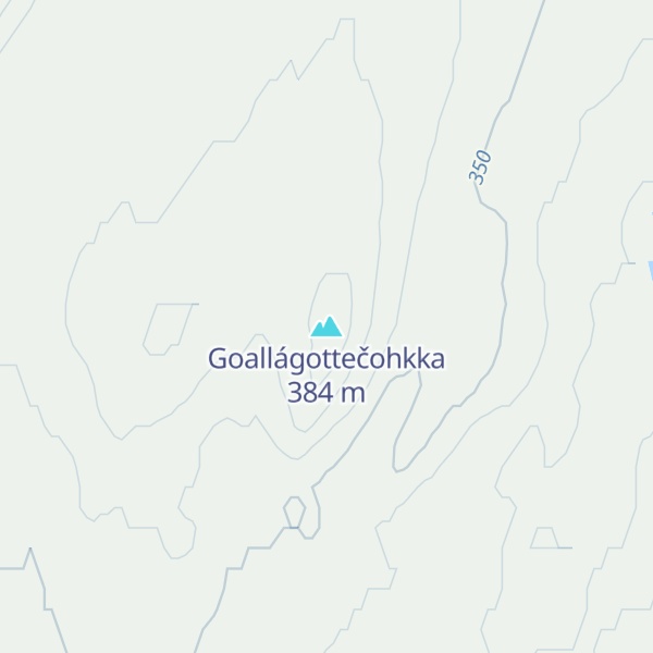Map of Goallágottečohkka