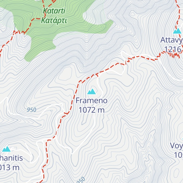 Map of Frameno