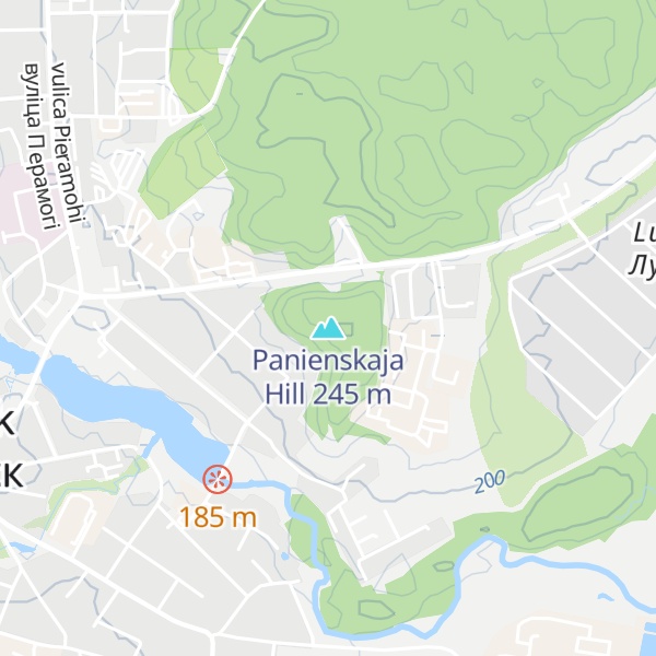 Map of Panienskaja Hill
