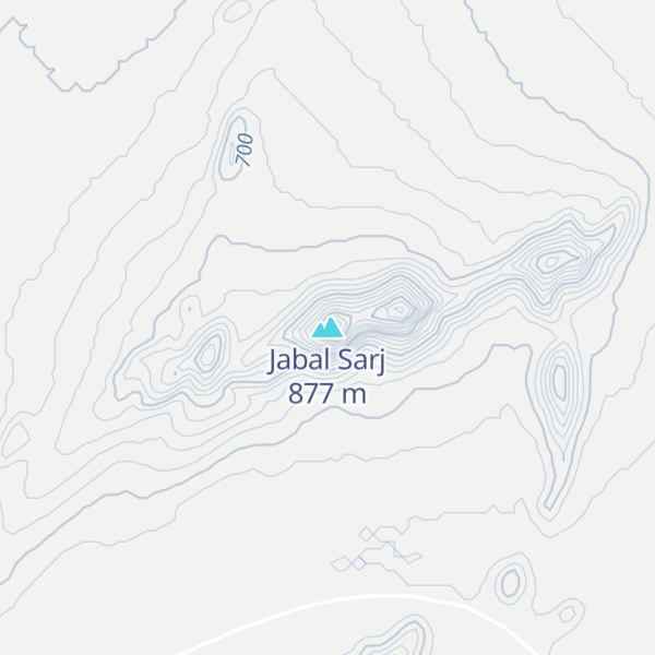 Map of Jabal Sarj