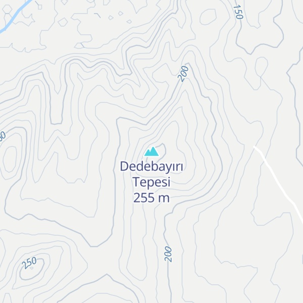Map of Dedebayırı Tepesi