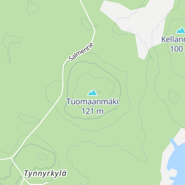 Map of Tuomaanmäki