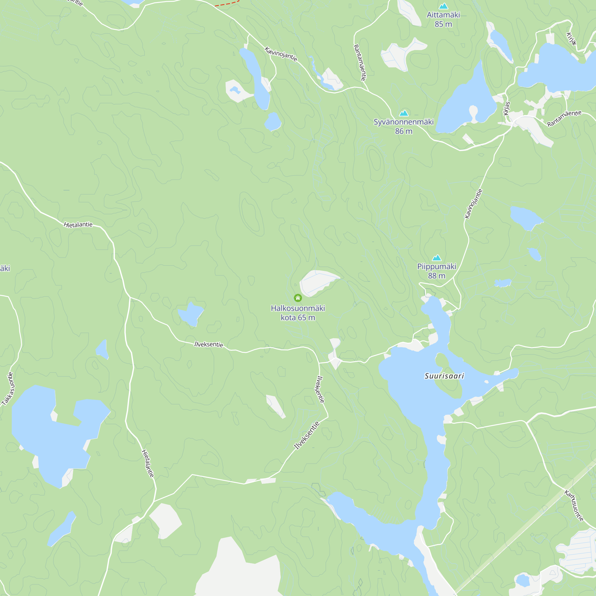 Halkosuonmäki kota map
