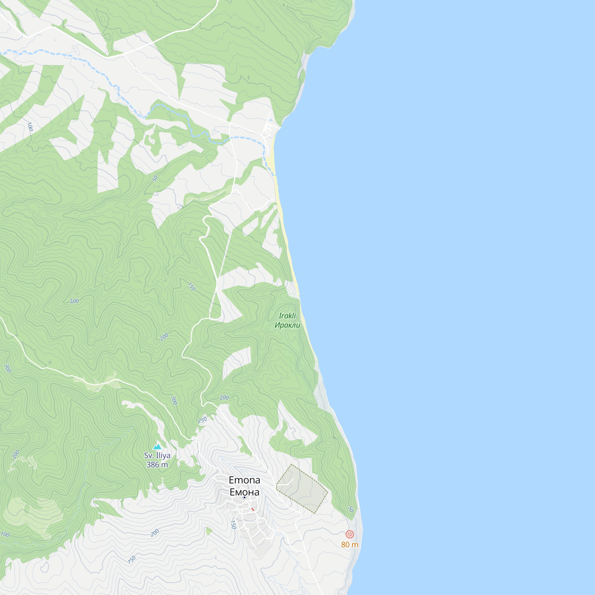 Peshova Koliba map