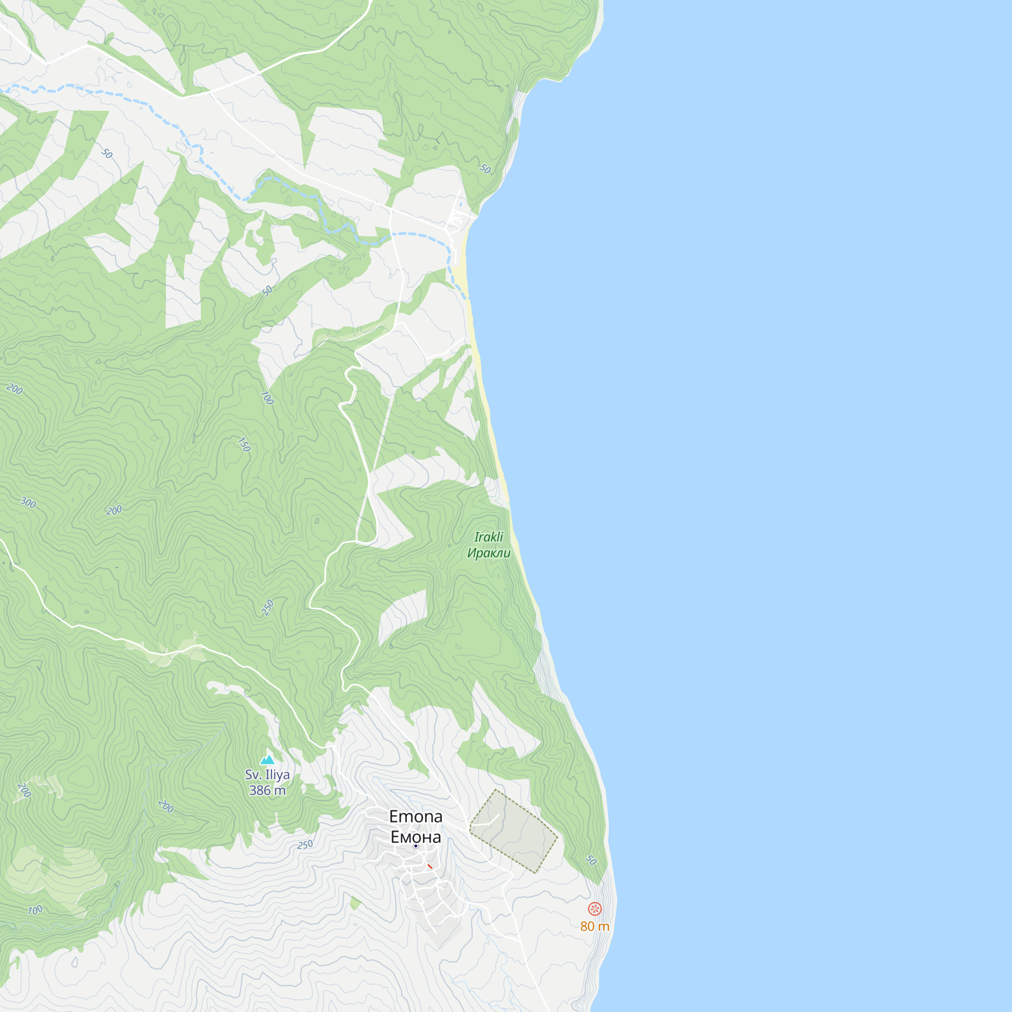 Peshova Koliba map