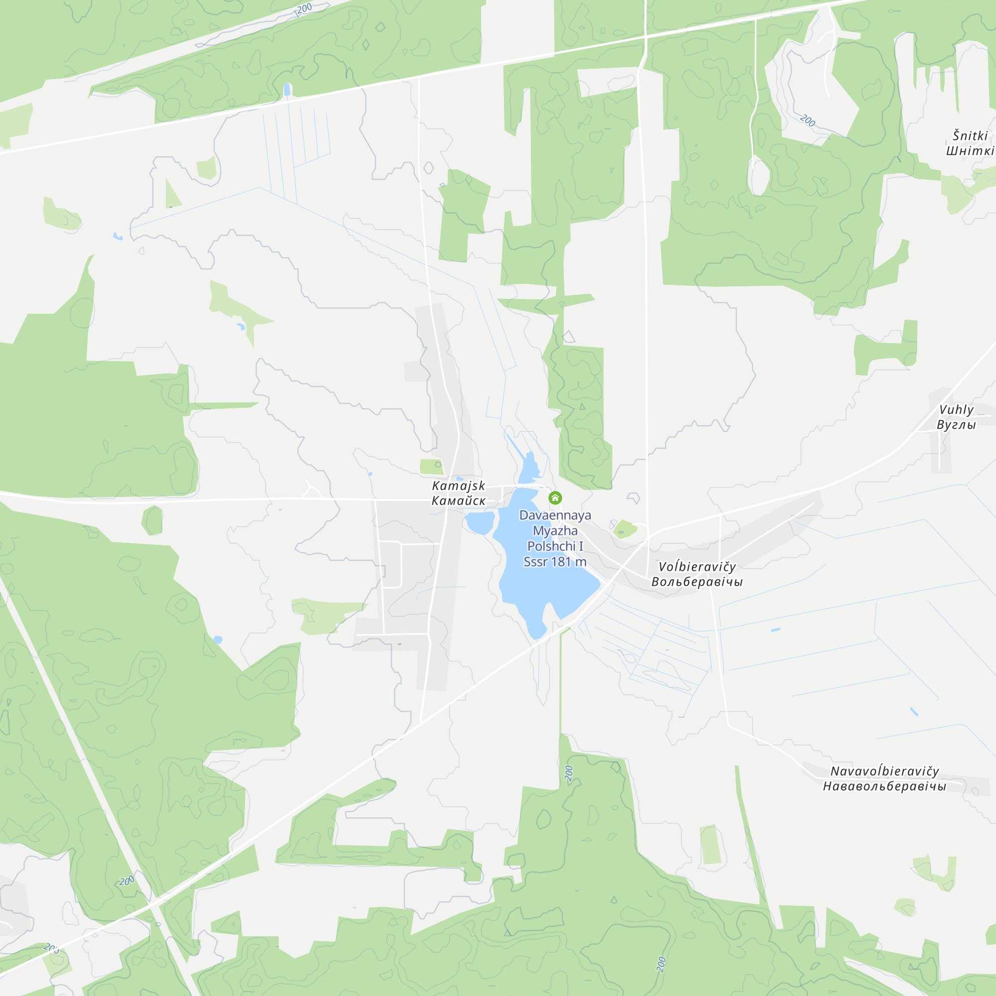 Dom Palyaўnichaga «Kamaisk» map