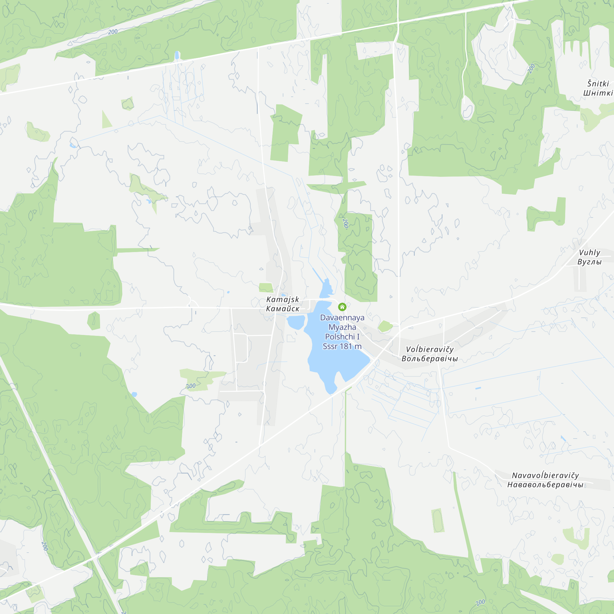 Dom Palyaўnichaga «Kamaisk» map