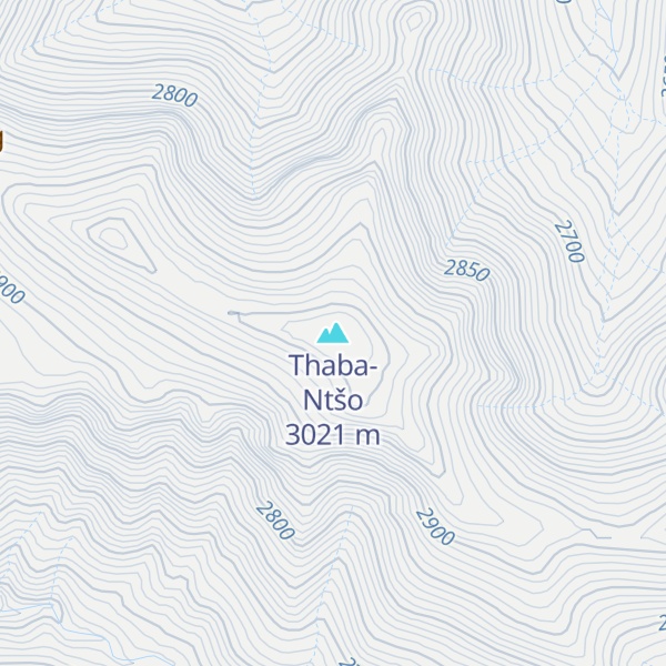 Map of Thaba-Ntšo