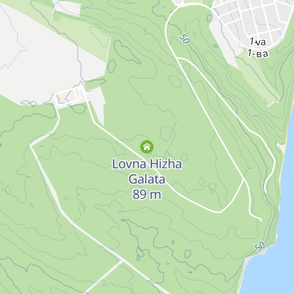 Map of Lovna Hizha Galata