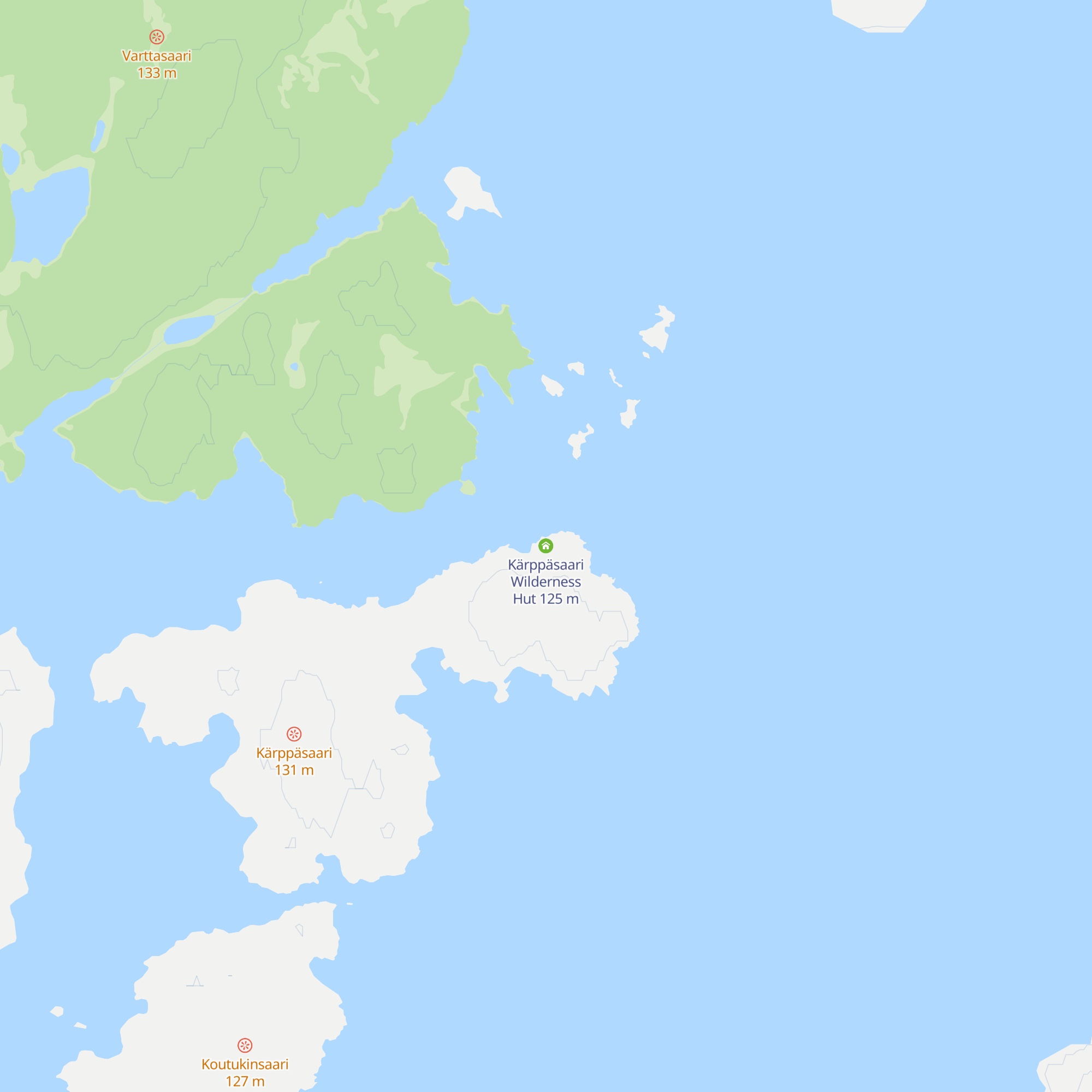 Kärppäsaari Wilderness Hut map