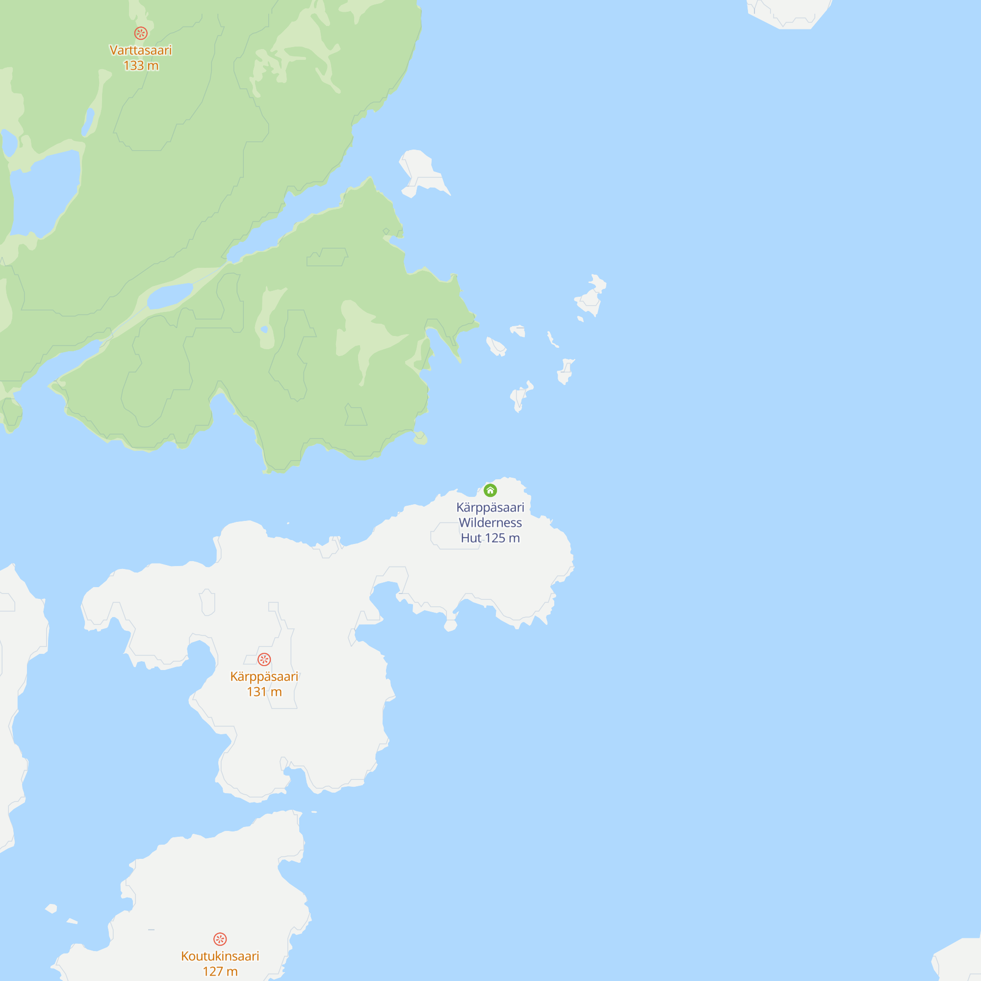 Kärppäsaari Wilderness Hut map