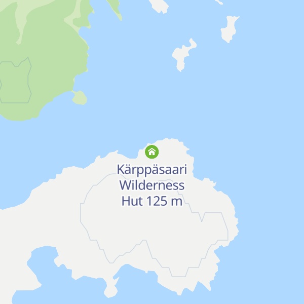 Map of Kärppäsaari Wilderness Hut
