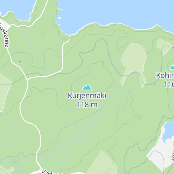 Map of Kurjenmäki