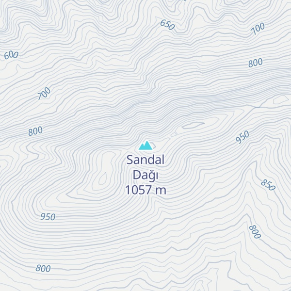 Map of Sandal Dağı