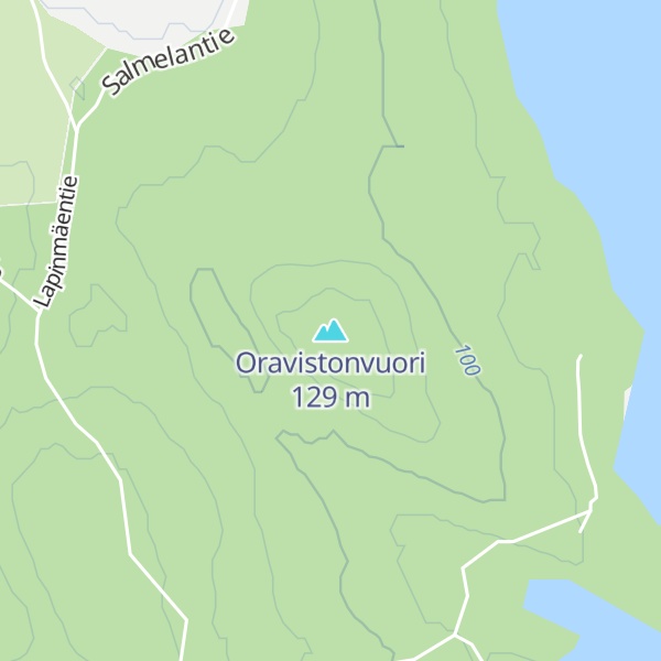 Map of Oravistonvuori