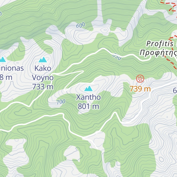 Map of Xantho