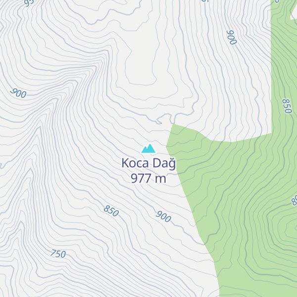 Map of Koca Dağ