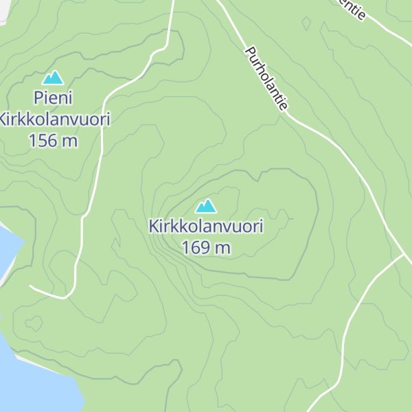 Map of Kirkkolanvuori