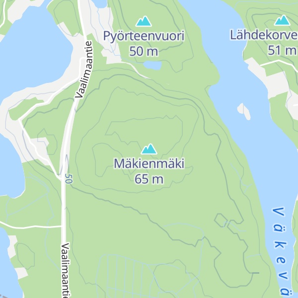 Map of Mäkienmäki