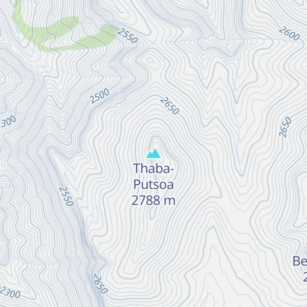 Map of Thaba-Putsoa