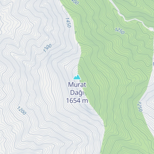 Map of Murat Dağı