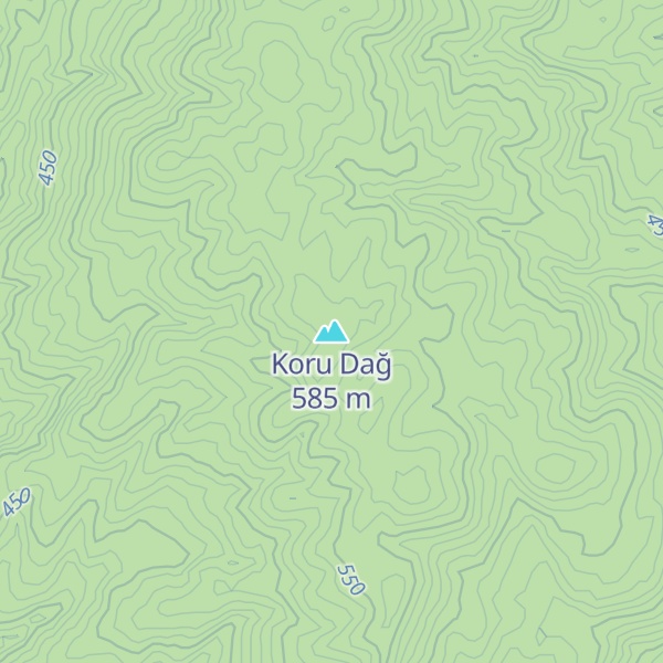 Map of Koru Dağ