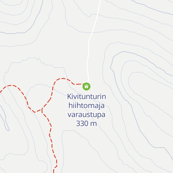 Map of Kivitunturin hiihtomaja varaustupa