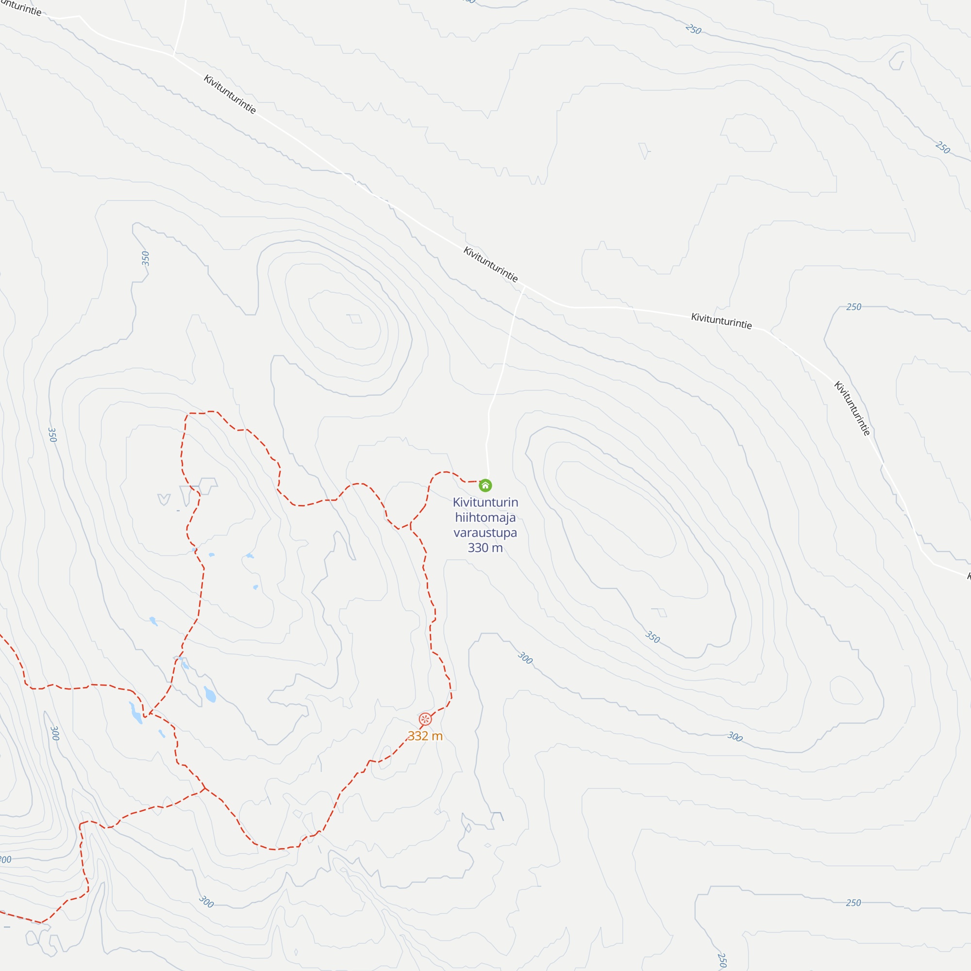 Kivitunturin hiihtomaja varaustupa map