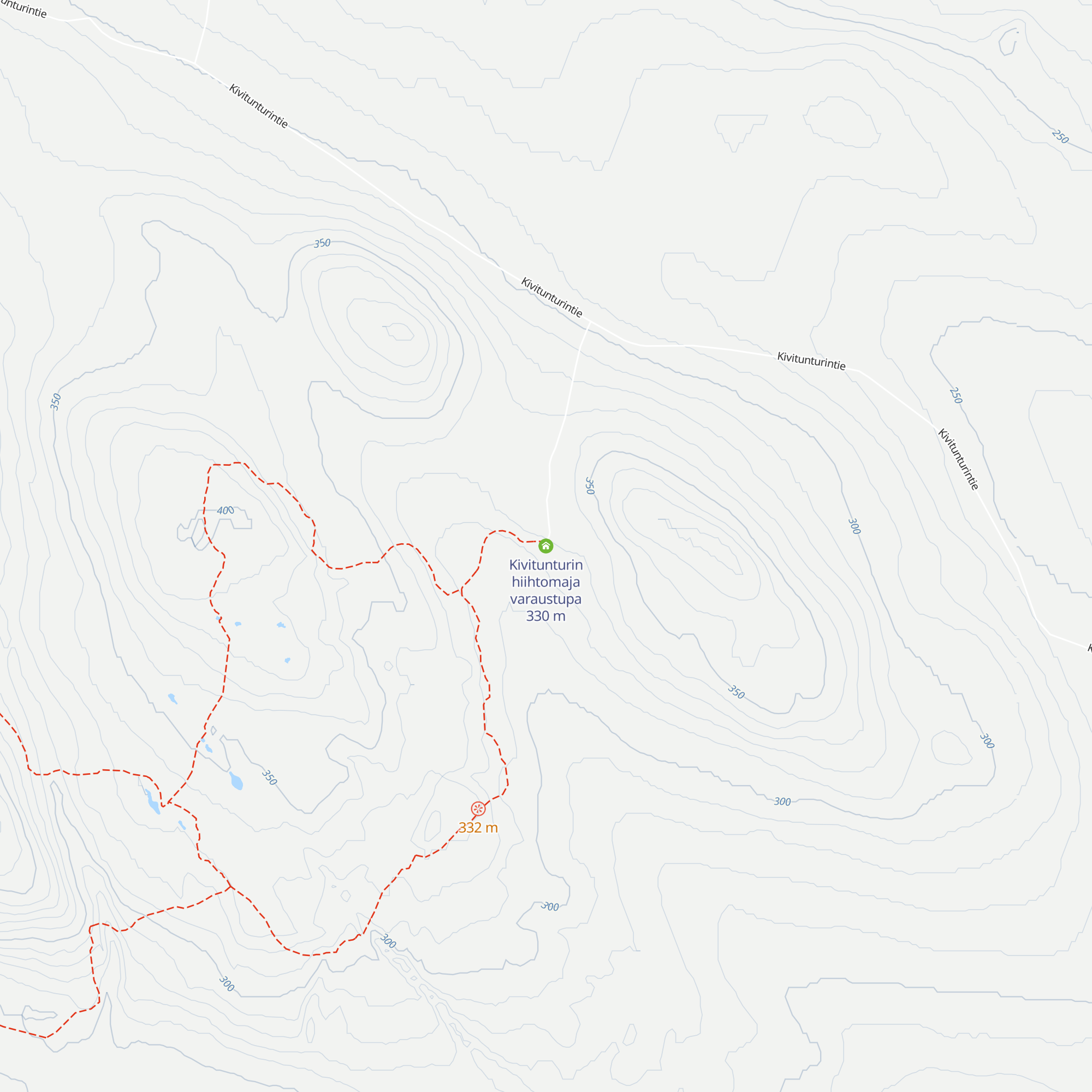 Kivitunturin hiihtomaja varaustupa map